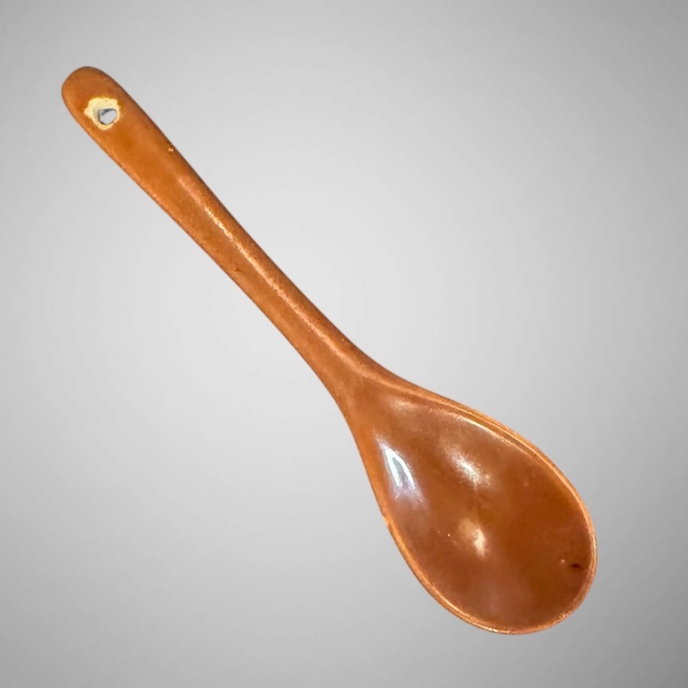 VINTAGE DECORATIVE CERAMIC SPOON